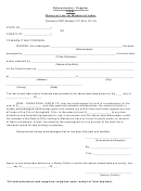 Subcontractor / Supplier Final Waiver Of Lien For Material Of Labor Template