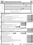 Fillable Form 541 - California Fiduciary Income Tax Return - 2008 Printable pdf