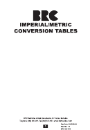 Imperial/metric Conversion Tables