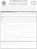 Form Tc244 - Attachment To Application - Agent's Statement Of Authority And Knowledge - Nyc Tax Commission - 2004