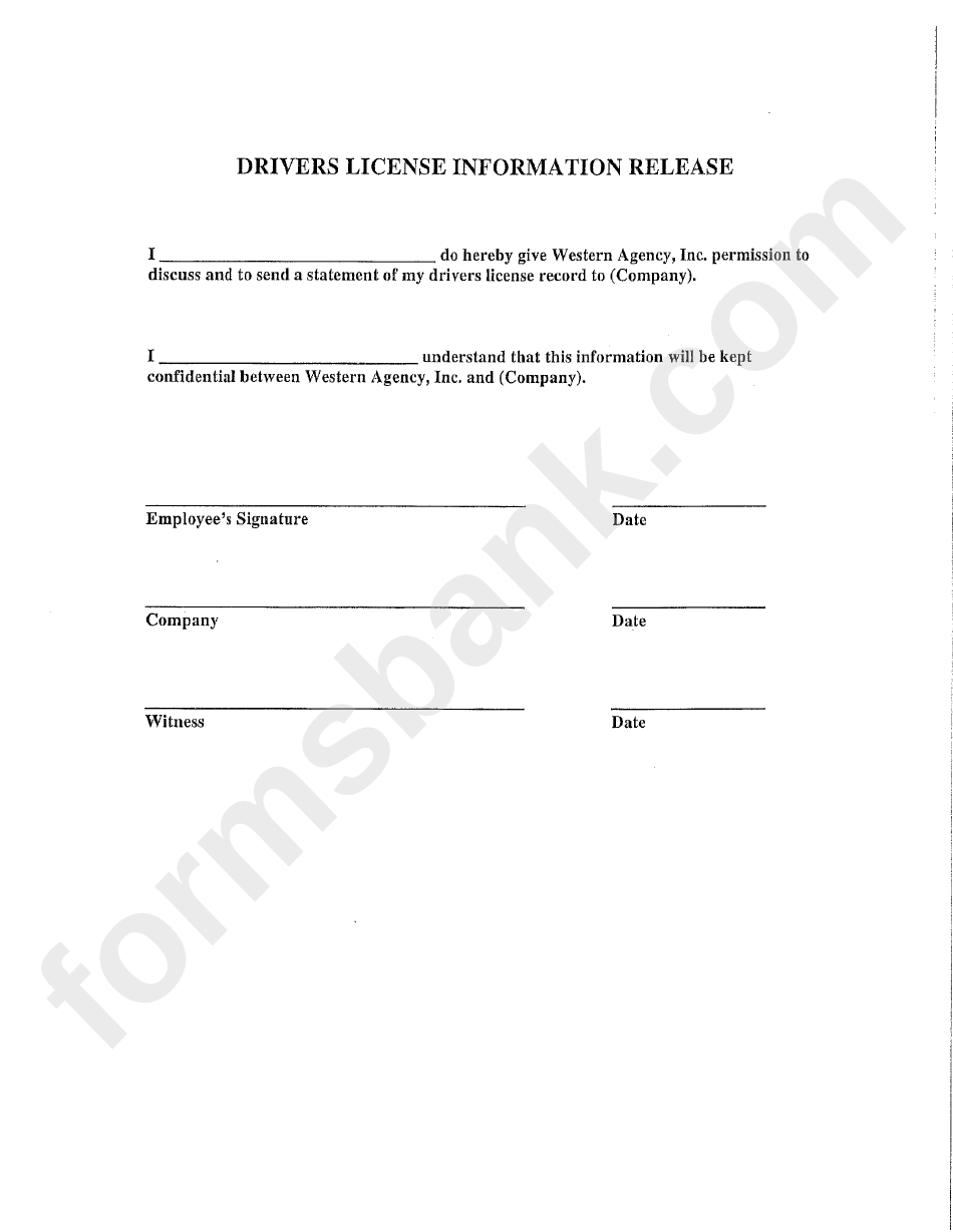 Form W-4 - Employee Information