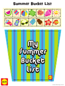 Summer Bucket List Craft Template