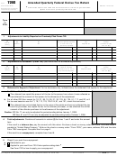 Fillable Form 720-X - Amended Quarterly Federal Excise Tax Return Printable pdf