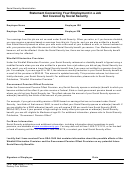 Form Ssa-1945 - Statement Concerning Your Employment In A Job Not Covered By Social Security