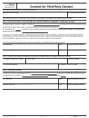 Form 2624 - Consent For Third Party Contact