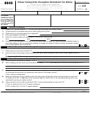 Fillable Form 8840 - Closer Connection Exception Statement For Aliens - 2017 Printable pdf