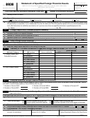 Fillable Form 8938 - Statement Of Foreign Financial Assets - 2017 Printable pdf