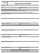 Form 12661 - Disputed Issue Verification