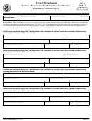 Form I-9 - Supplement - Section 1 Preparer And/or Translator Certification