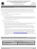 Instructions For Application For Regional Center Designation Under The Immigrant Investor Program ( Form I-924)