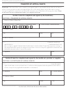 Form Cms-20031 - Transfer (assignment) Of Appeal Rights