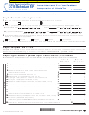 Form Il-1040 - Schedule Nr - Nonresident And Part-year Resident Computation Of Illinois Tax - 2013