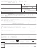 Form Ia 1040a - Iowa Individual Income Tax Short Form - 2008