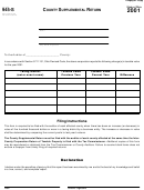 Form 945-s - County Supplemental Return - 2001