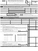 Fillable Form 2441 - Child And Dependent Care Expenses - 2017 Printable pdf