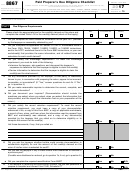 Form 8867 - Paid Preparer's Earned Income Credit Checklist - 2017