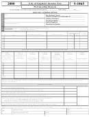Form S-1065 - City Of Saginaw Income Tax Partnership Return - 2000