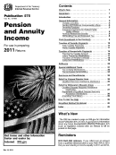 Publication 575 - Pension And Annuity Income - 2011