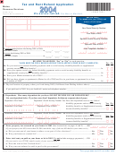 Tax And Rent Refund Application - Maine Revenue Services - 2004