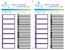 Week Meal Planner And Shopping List