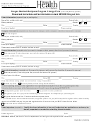 Form Oha 9241 - Oregon Medical Marijuana Program Change Form