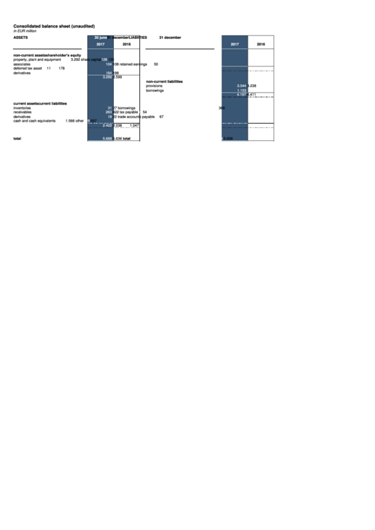 Consolidated Balance Sheet (Unaudited) Printable pdf