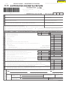 Fillable Form N-30 - Corporation Income Tax Return - 2015 Printable pdf