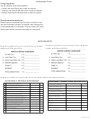 Form 32-019 - Information Form - Worksheets
