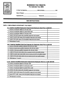 Form At3-74 - Business Tax Credits - 2000 Printable pdf