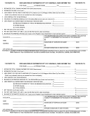 Declaration Of Estimated City Of Canfield - Ohio Income Tax