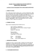 Instructions For Remitting Surcharge Revenues - Idaho Telecommunications Service Assistance Program