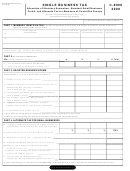 Form C-8009 - Single Business Tax Allocation Of Statutory Exemption, Standard Small Business Credit, And Alternate Tax For Members Of Controlled Groups - 2000