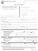 Petition Form - New York City Tax Appeals Tribunal Administrative Law Judge Division