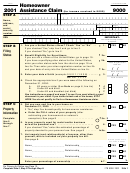 Form 9000 - Homeowner Assistance Claim - 2001