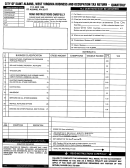Business And Occupation Tax Return - Quarterly