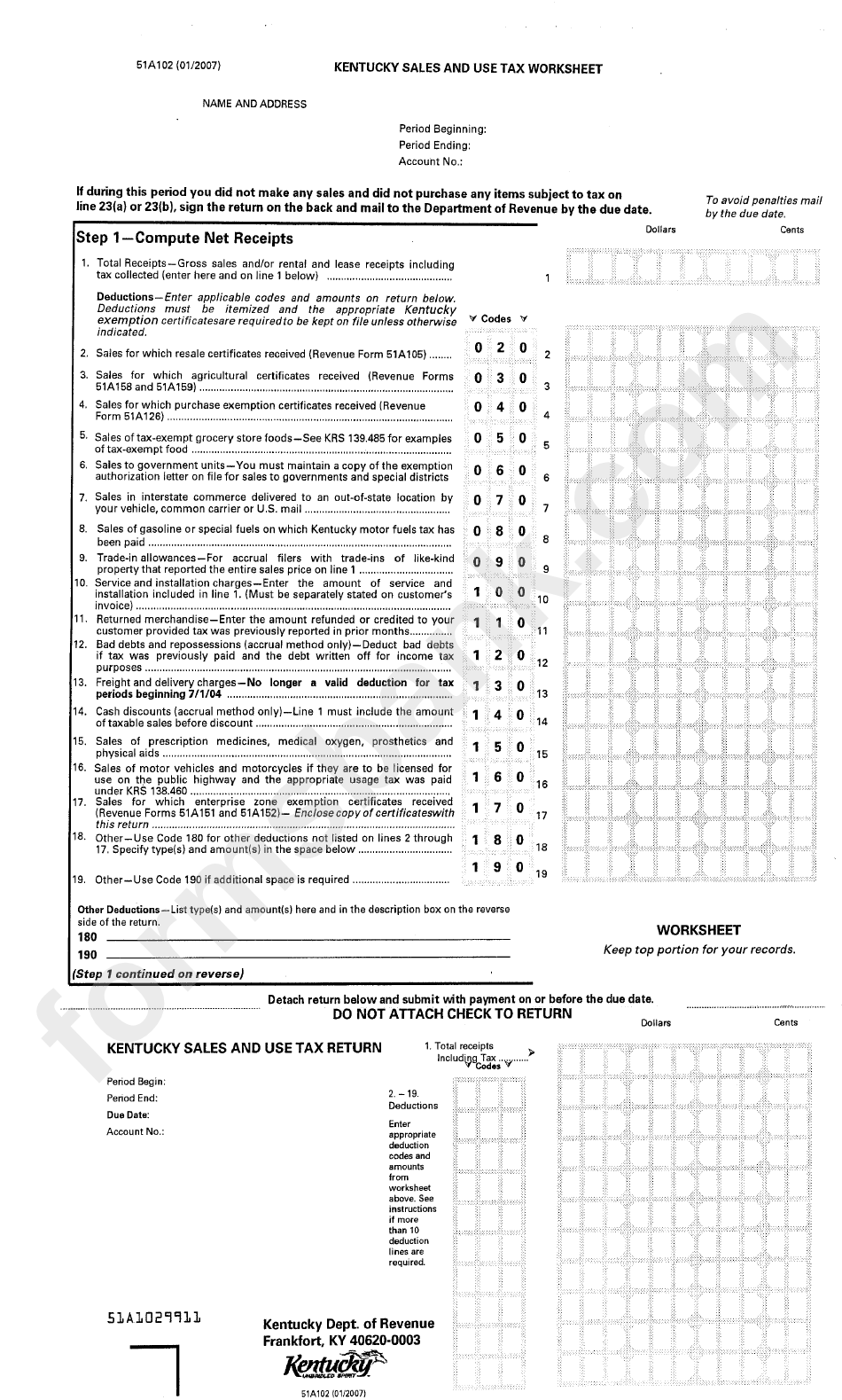 Income Tax Worksheet