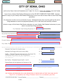Form It 1100 - Application For Extension Of Time To File A City Of Xenia Tax Return