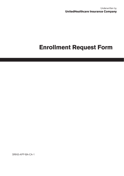 Form Srins-app-ba-ca-1 - Enrollment Request Form