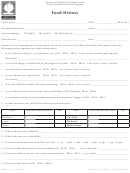 Form 4777t-e - Food History - Riverside County Division Of Children And Family Services