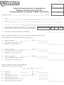 Fillable Form Cig-51 - Cigarette Tax Form - Ohio Department Of Taxation Printable pdf