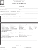 Form 4746t - Mental Health Referral - Riverside County Division Of Children And Family Services