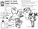 Paper Or Card Finger Puppets