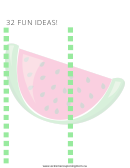 Summer Bucket List - 32 Fun Ideas