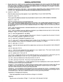 Form 1040x - General Instructions Sheet