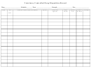 Veterinary Controlled Drug Disposition Record