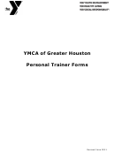 Ymca Personal Training Questionnaire
