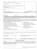 Form Jdf 1104 - Certificate Of Compliance With Mandatory Financial Disclosures