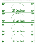 5 Dollars Gift Certificate