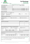 Client Services Form 2103m - Full Discharge Authority