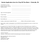 Vendor Application Form For Chip Off The Block